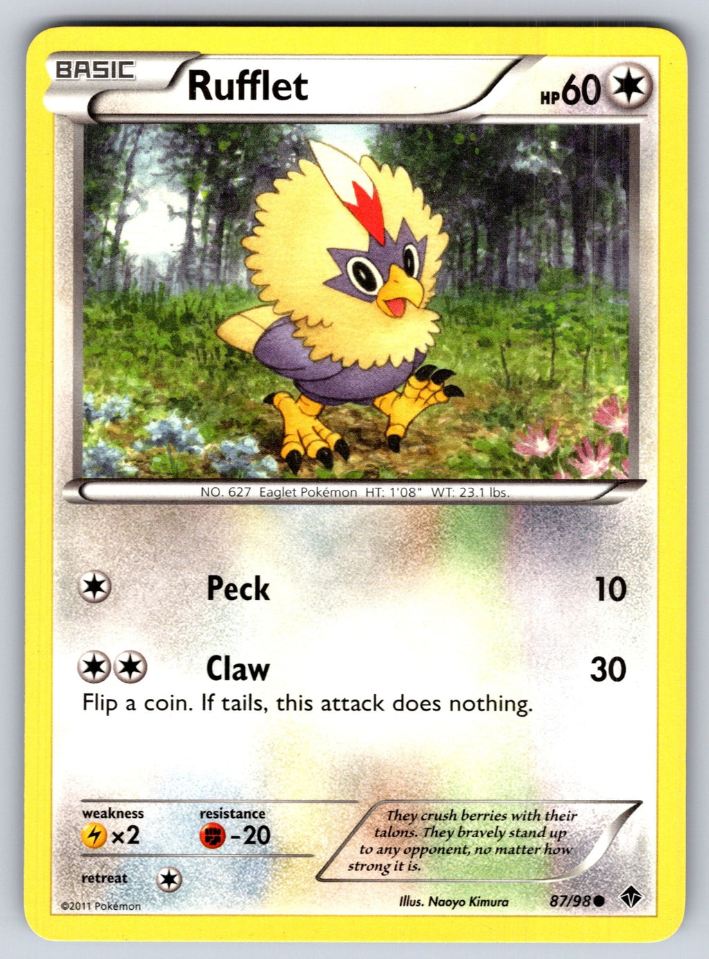 Rufflet (87) Uncommon Emerging Powers 87/98 LP 2011