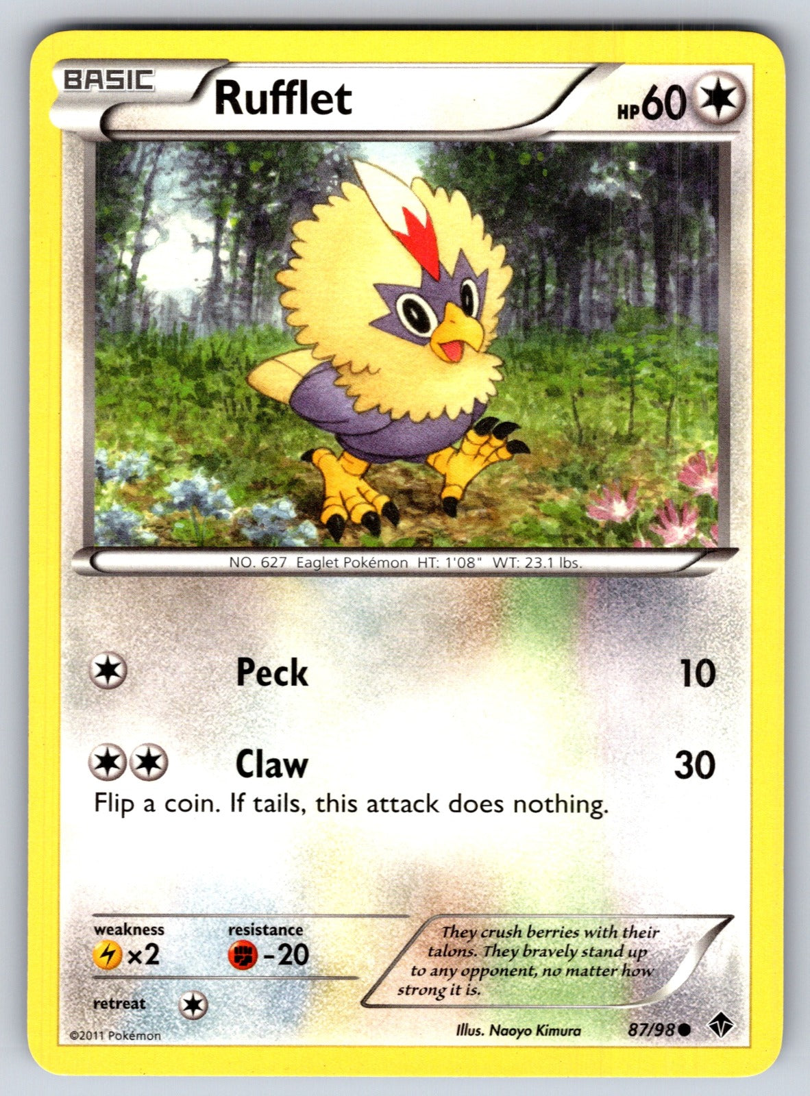 Rufflet (87) Uncommon Emerging Powers 87/98 LP 2011