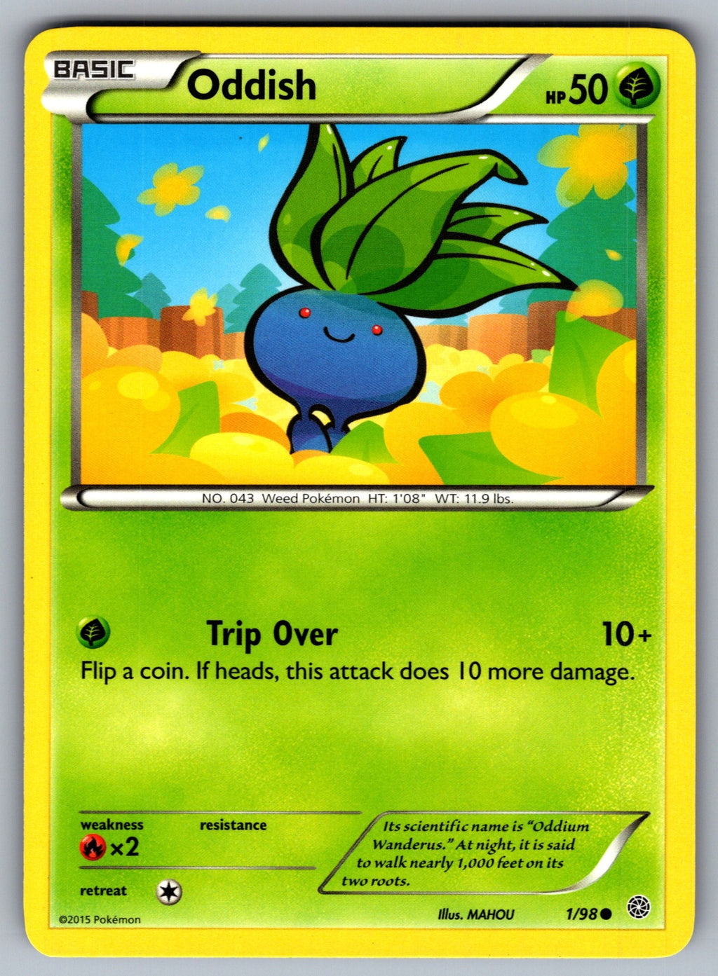 Oddish Common XY - Ancient Origins 1/98 LP 2015