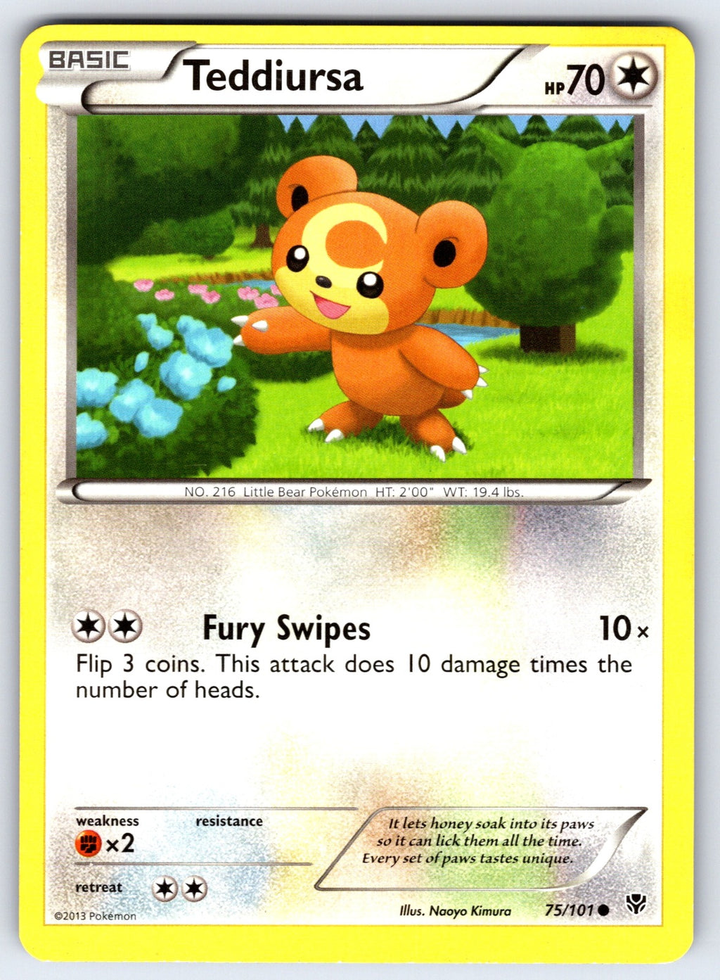 Teddiursa Common Plasma Blast 75/101 LP 2013