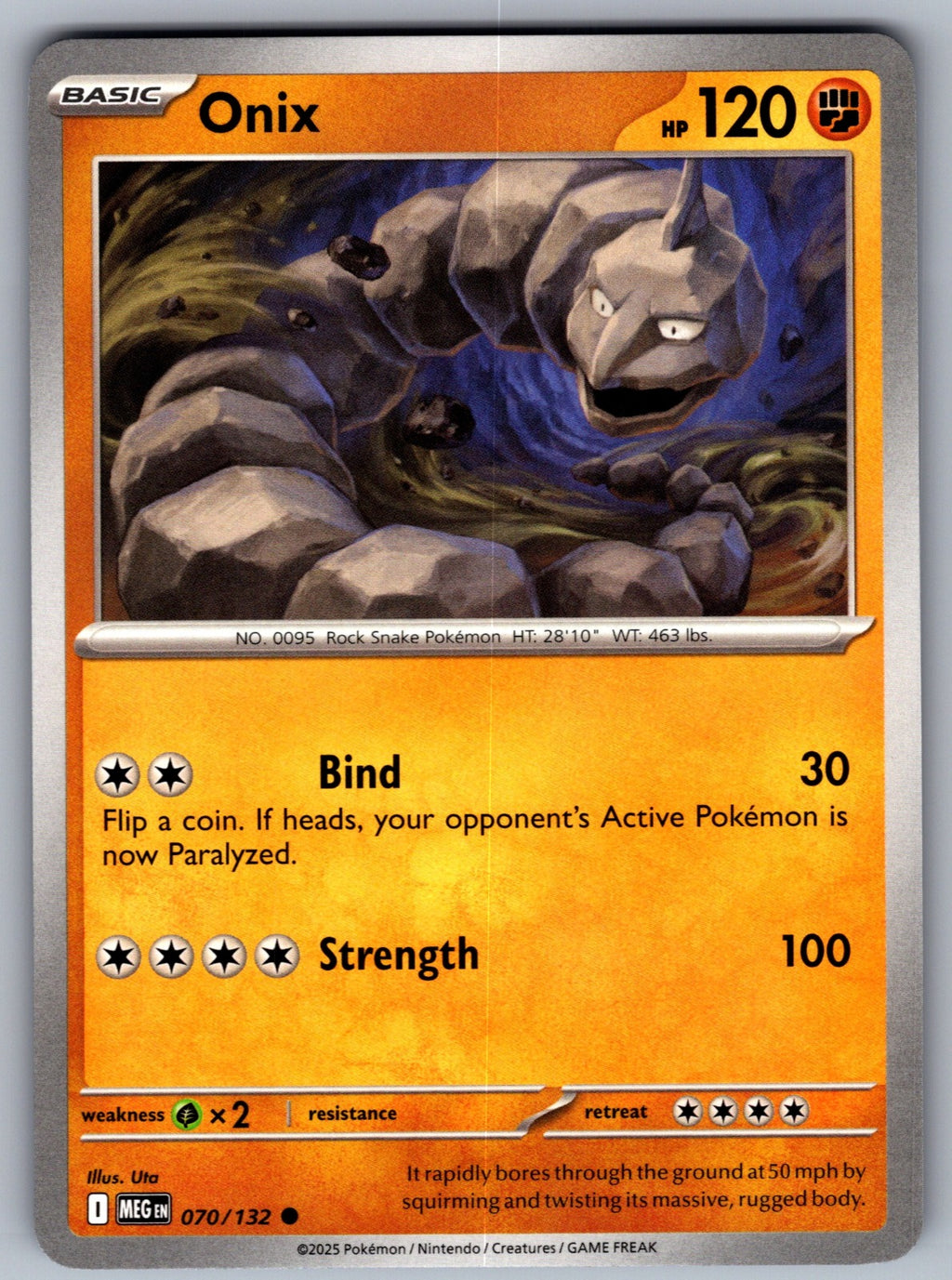 Onix Common ME01: Mega Evolution 070/132 NM 2025