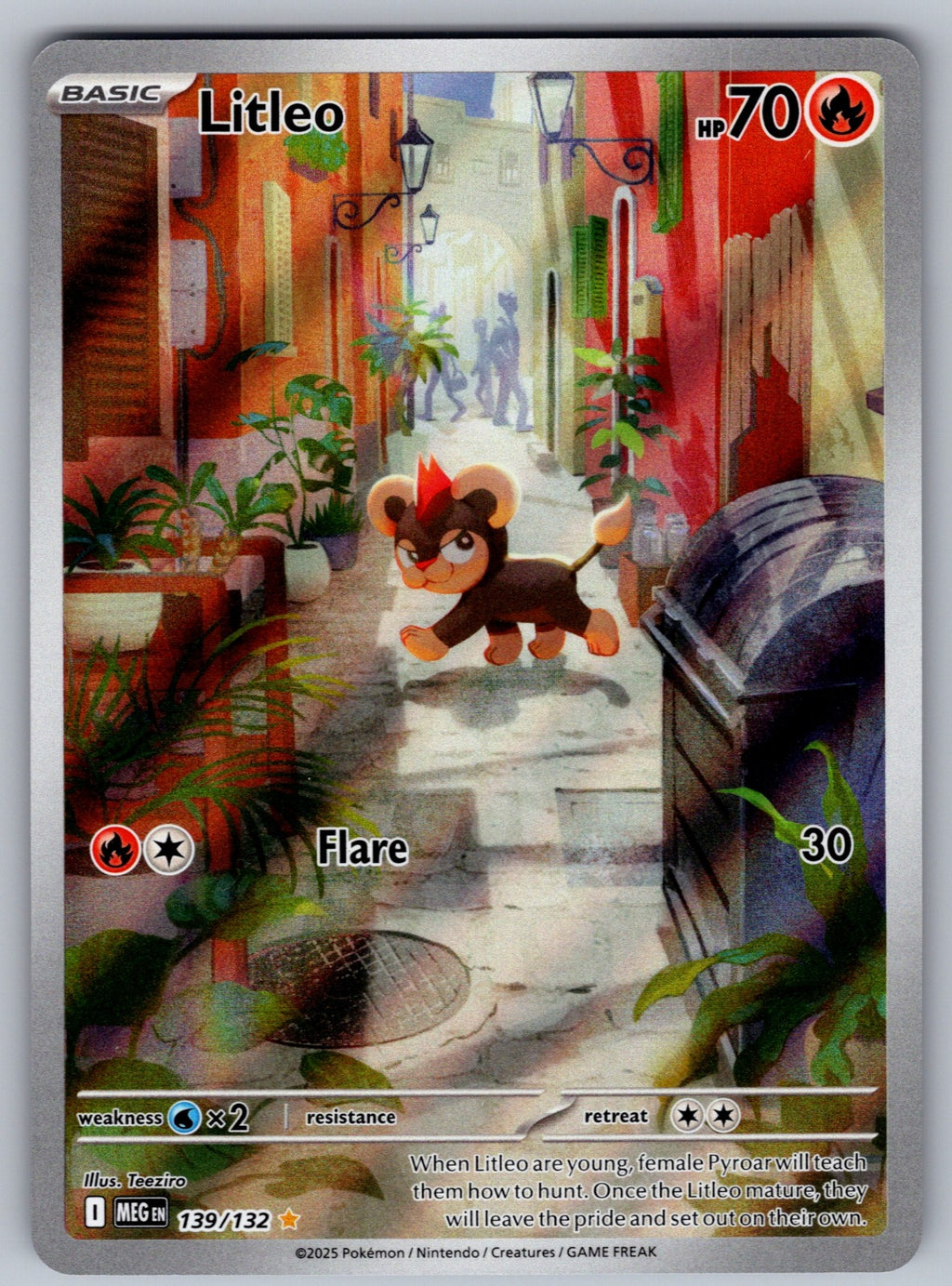 Litleo Holo Illustration Rare ME01: Mega Evolution 139/132 NM 2025