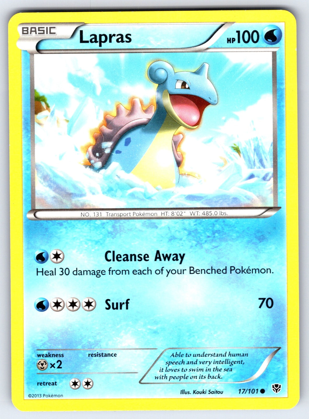 Lapras Common Plasma Blast 17/101 LP 2013