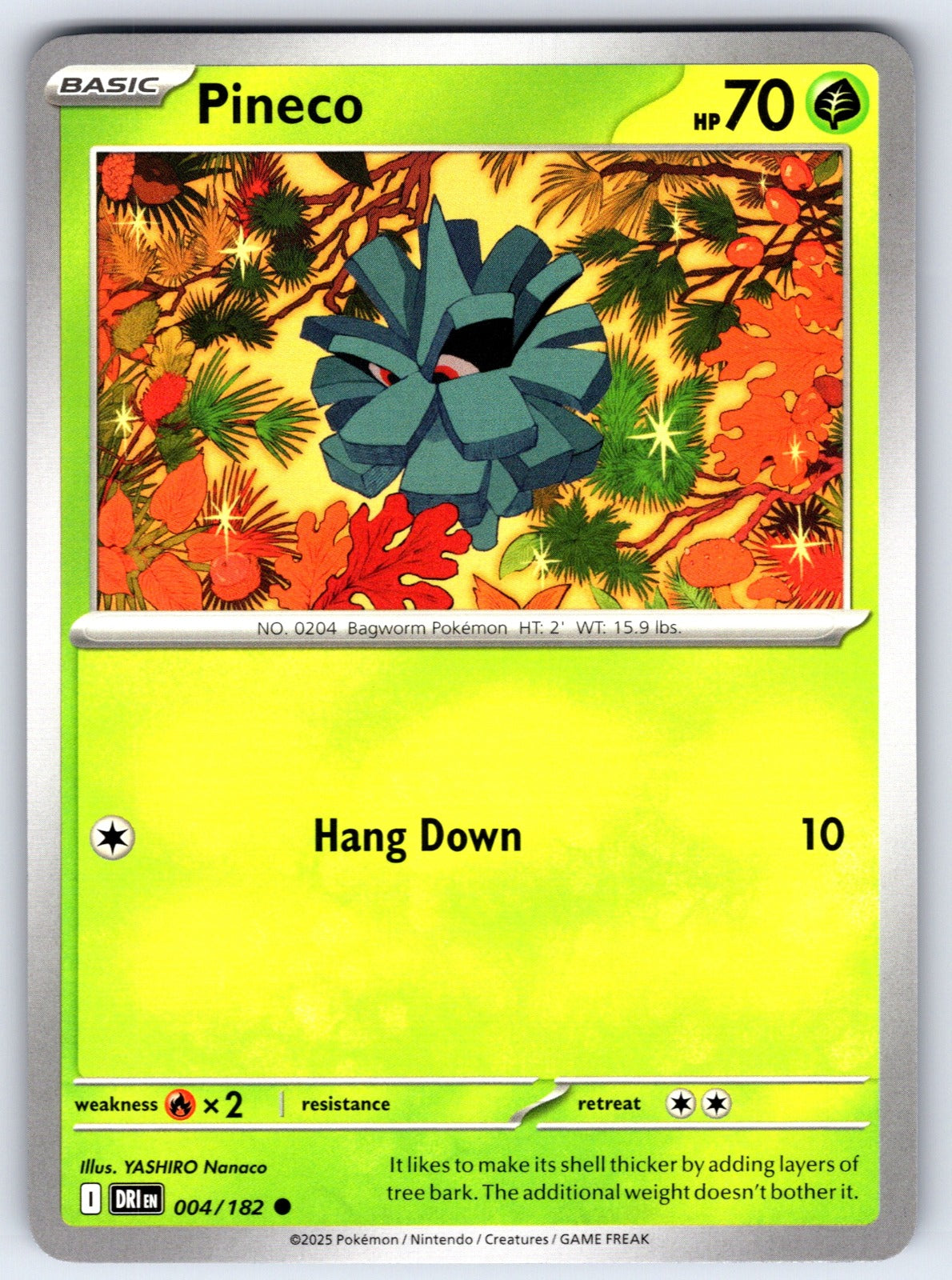 Pineco Common SV10: Destined Rivals 004/182 NM 2025