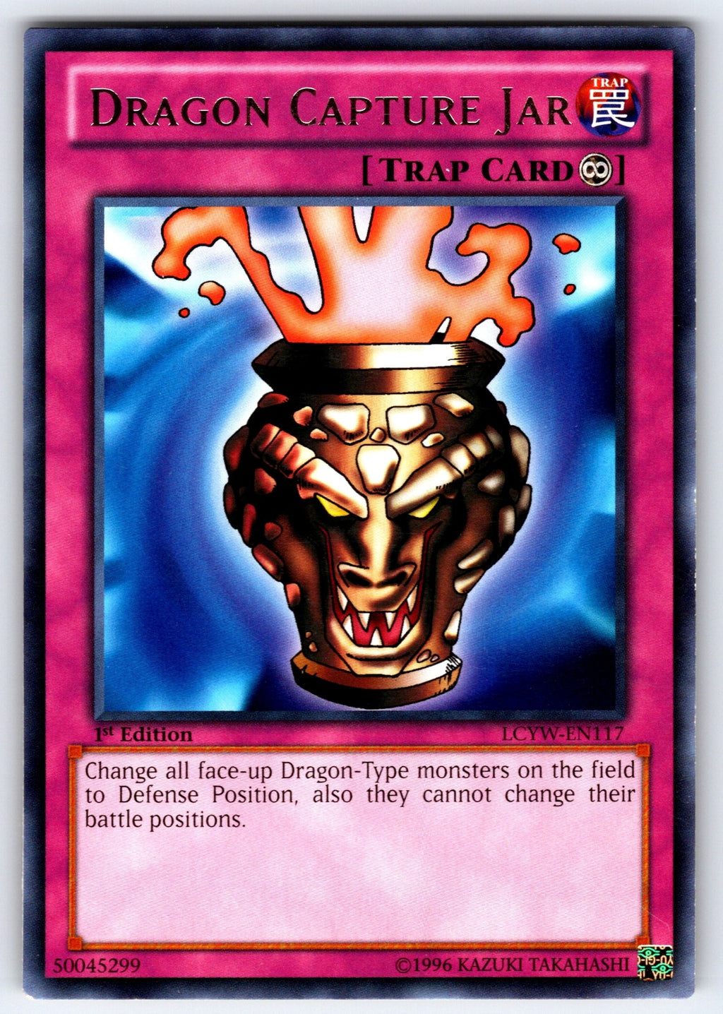 Dragon Capture Jar 1st Edition Rare Legendary Collection 3: Yugi's World LCYW-EN