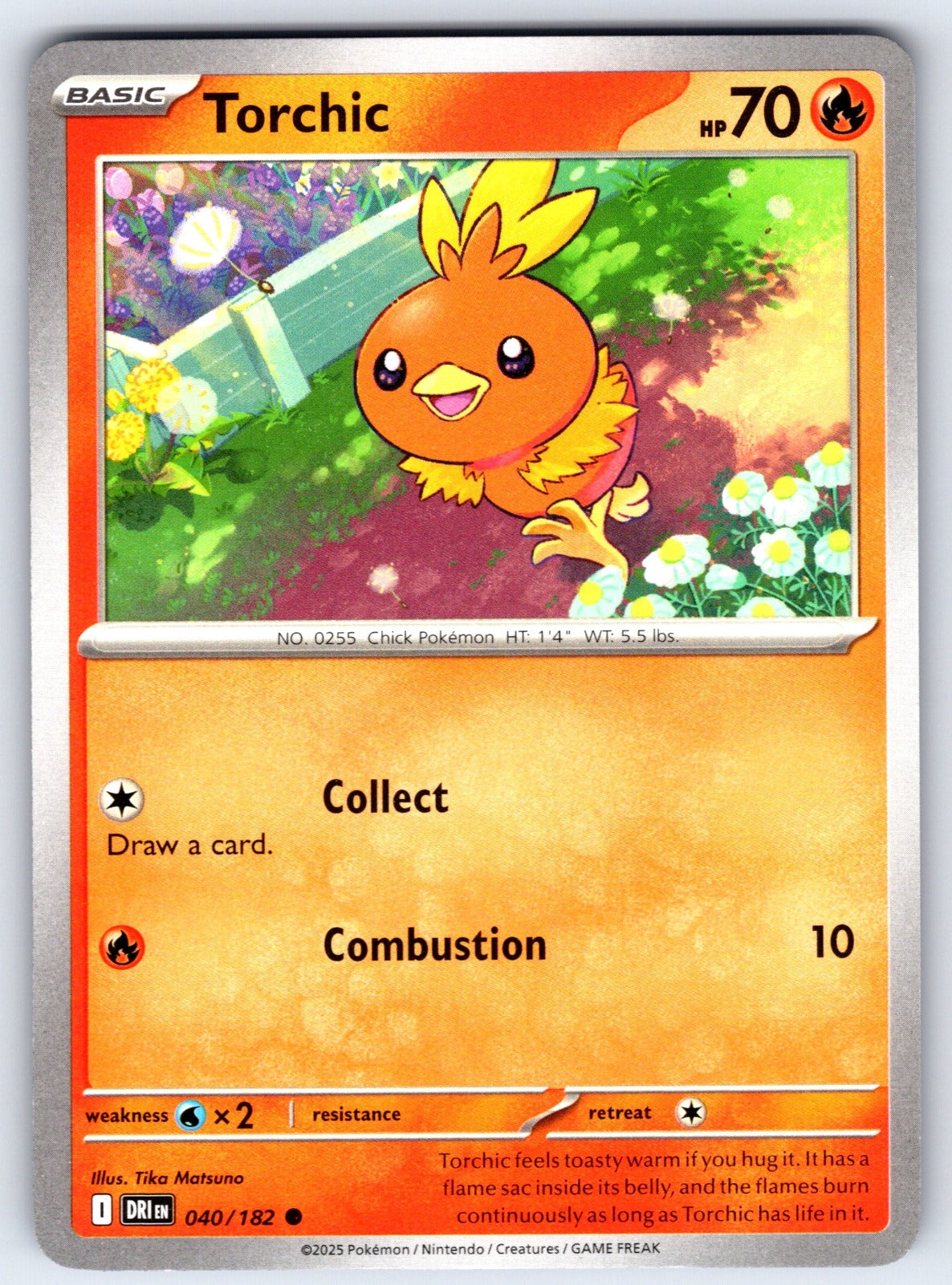 Torchic Common SV10: Destined Rivals 040/182 NM 2025