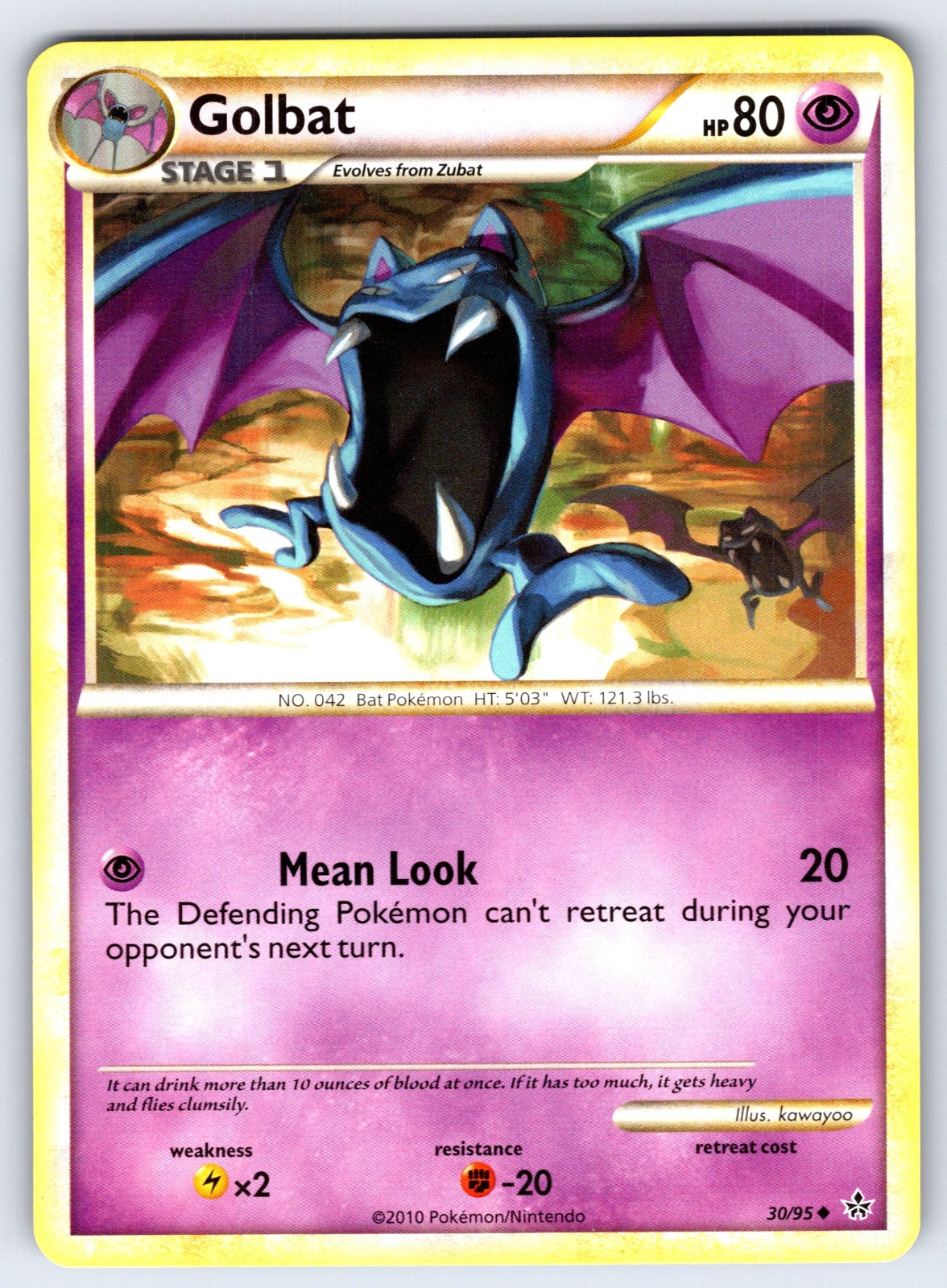 Golbat Uncommon Unleashed 30/95 LP 2010