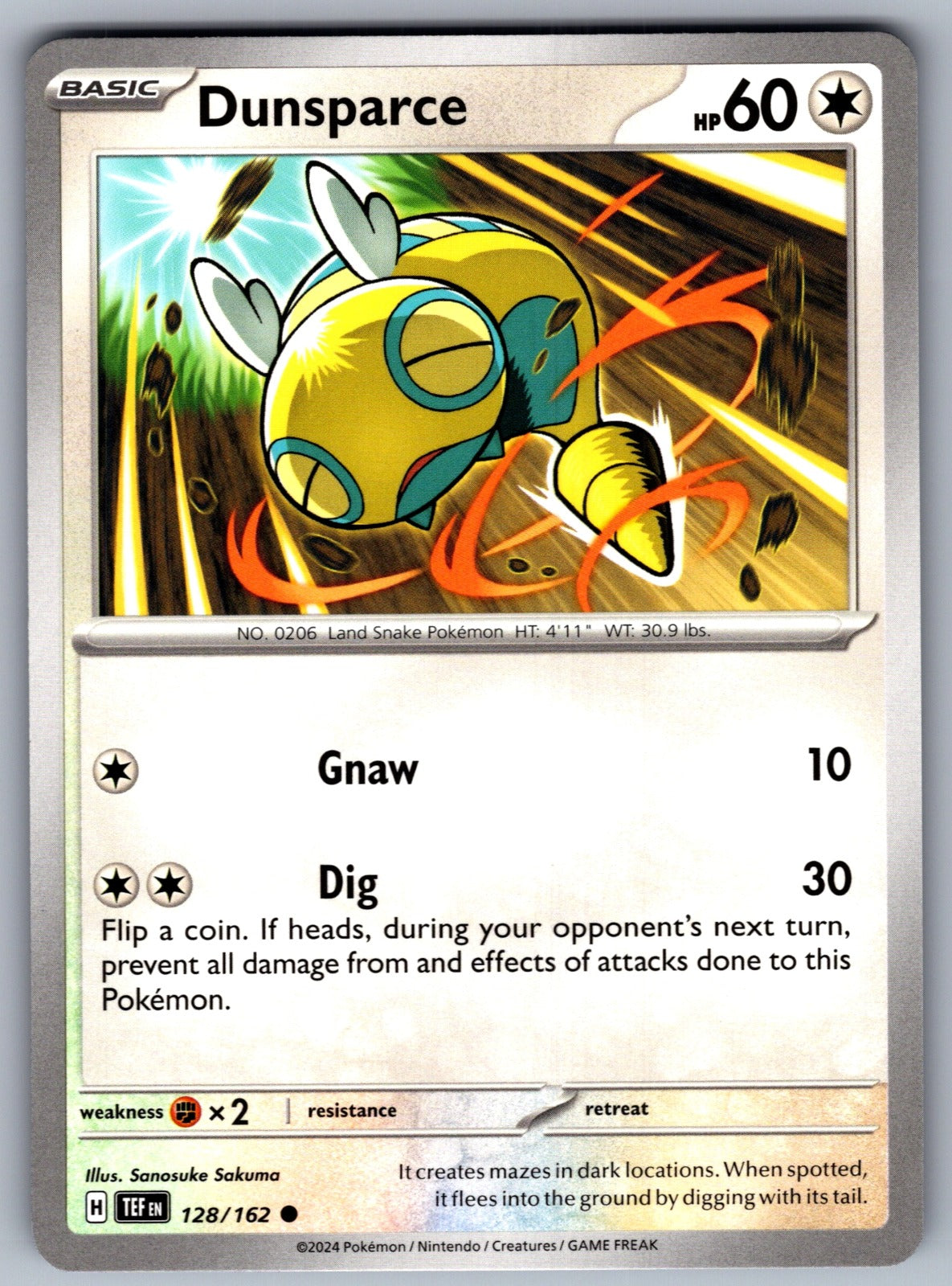 Dunsparce Common SV05: Temporal Forces 128/162 NM 2024
