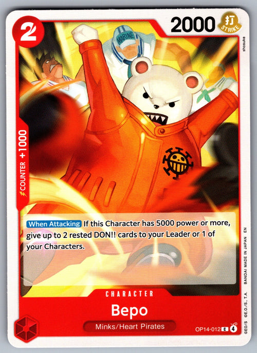 Bepo C The Azure Sea's Seven OP14-012 NM 2026
