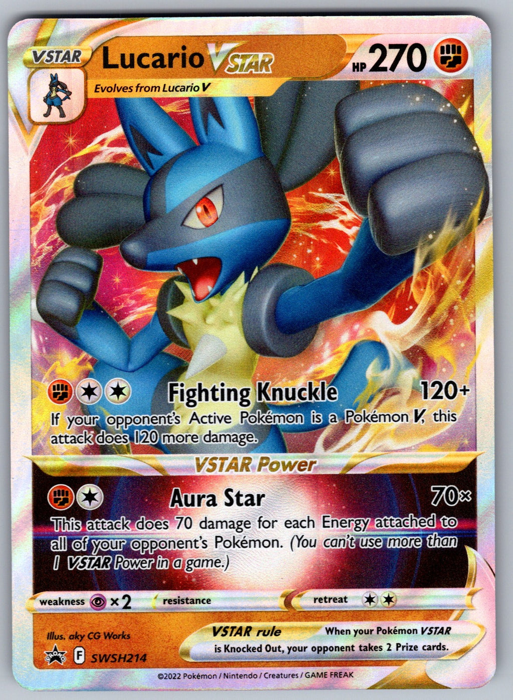Lucario VSTAR Holo Promo SWSH: Sword & Shield Promo Cards SWSH214 NM 2019