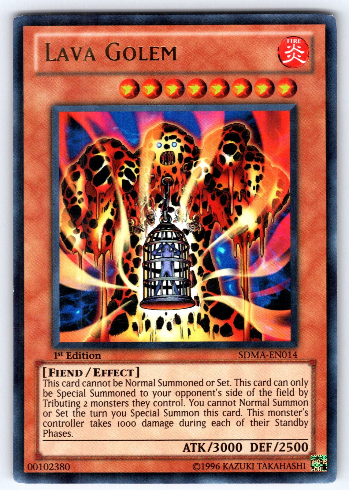 Lava Golem 1st Edition Ultra Rare Structure Deck: Marik SDMA-EN014 NM 2010
