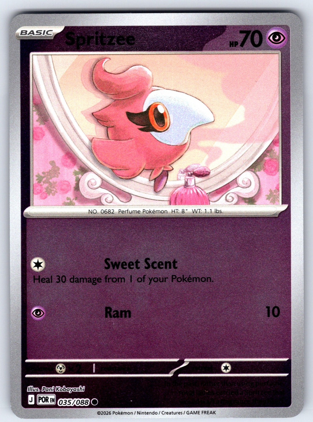 Spritzee Reverse Holo Common ME03: Perfect Order 035/088 NM 2026