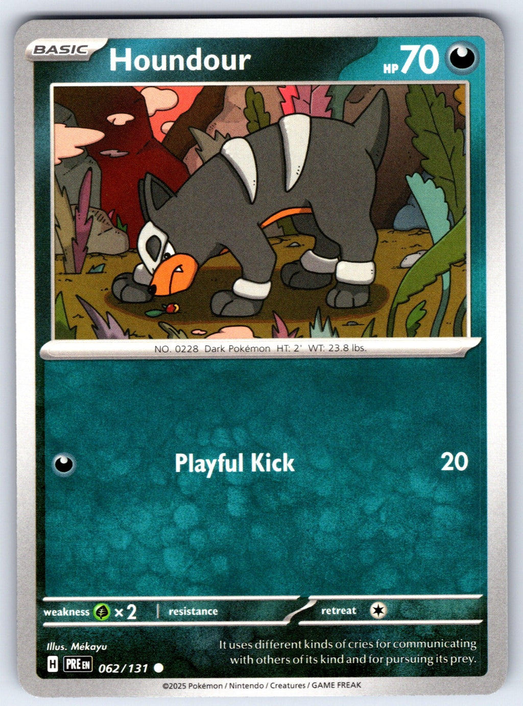 Houndour Common SV: Prismatic Evolutions 062/131 NM 2025
