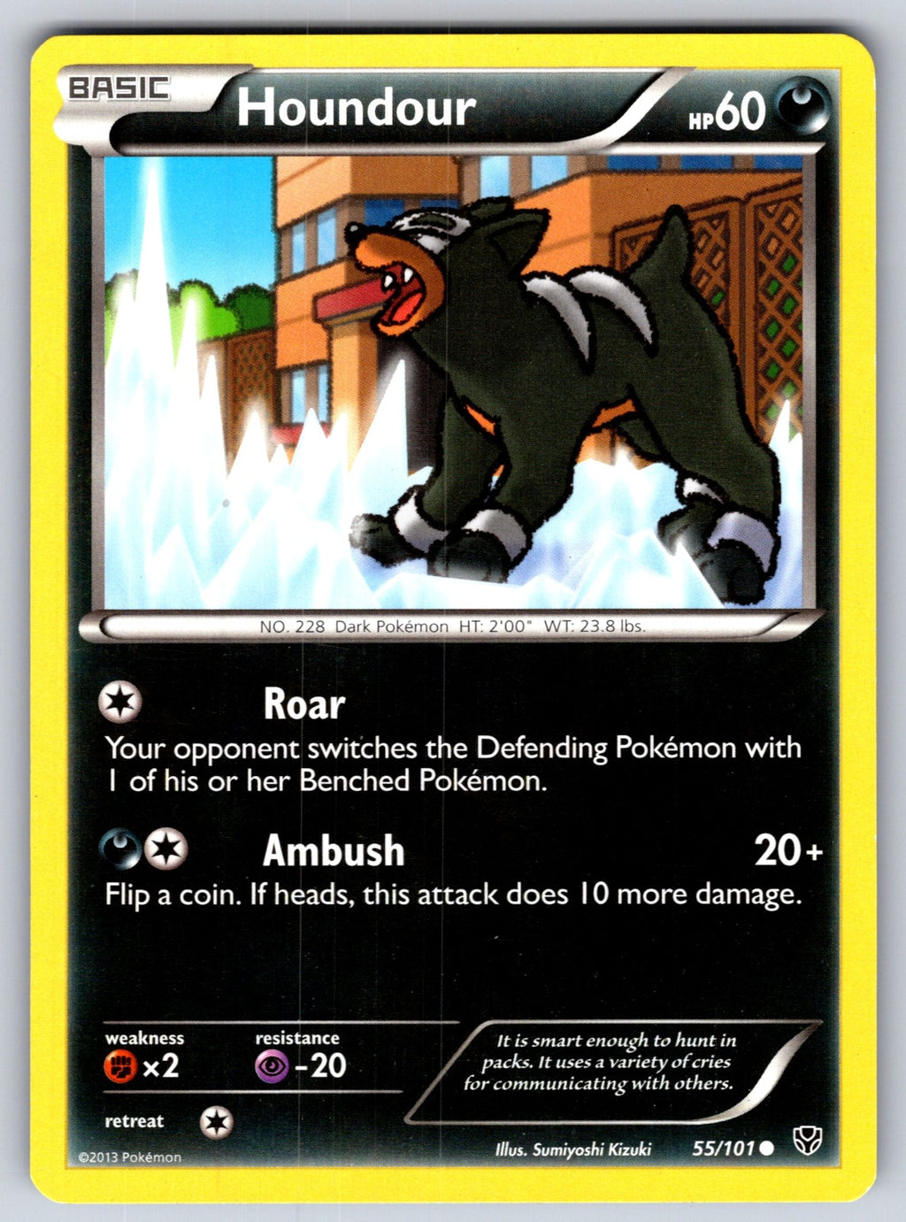 Houndour Common Plasma Blast 55/101 LP 2013
