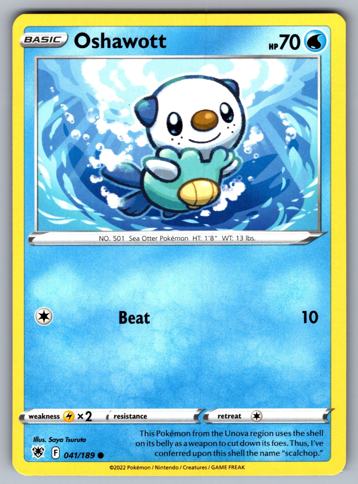 Oshawott Common SWSH10: Astral Radiance 041/189 NM 2022