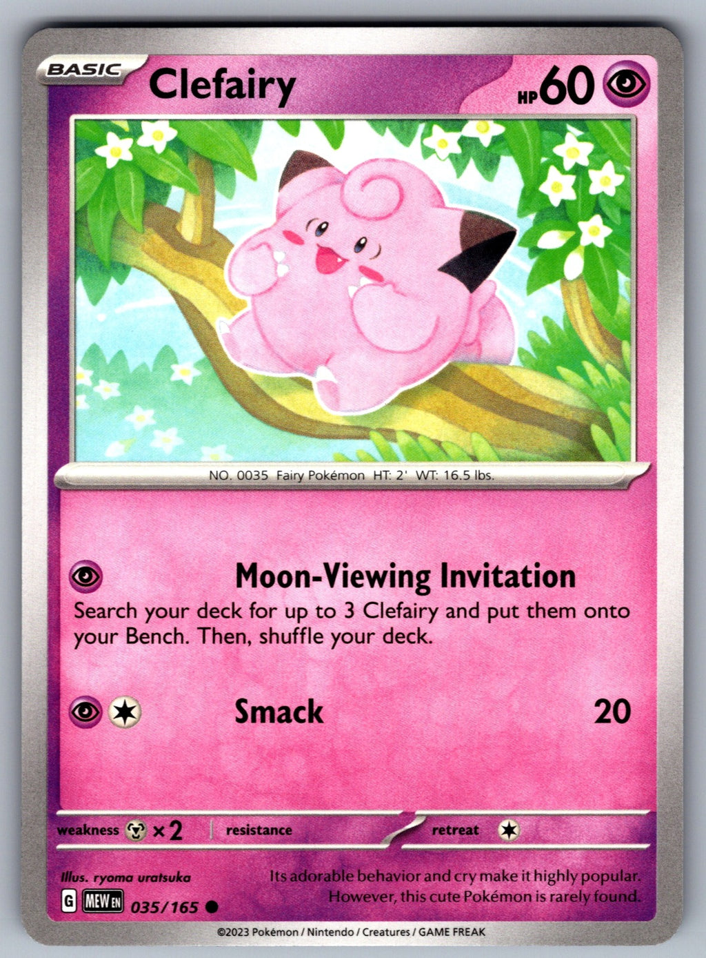 Clefairy Common SV: Scarlet & Violet 151 035/165 NM 2023