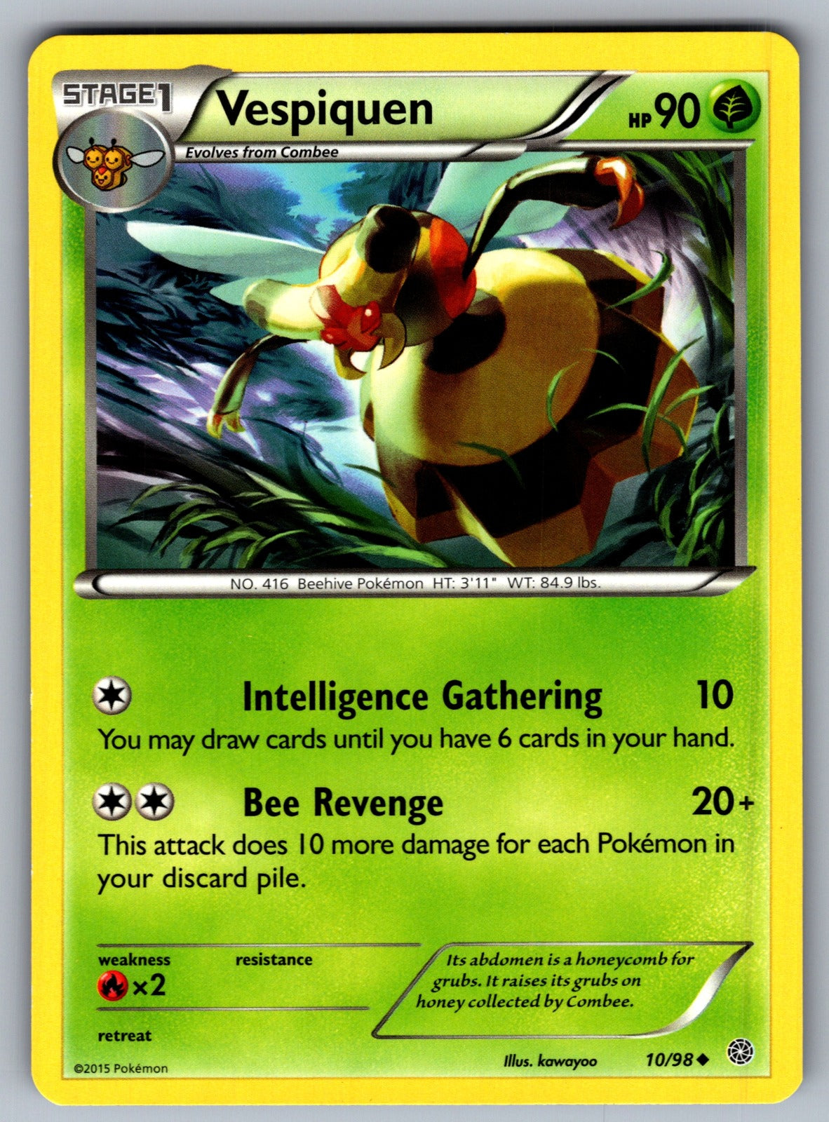 Vespiquen (10) Uncommon XY - Ancient Origins 10/98 LP 2015