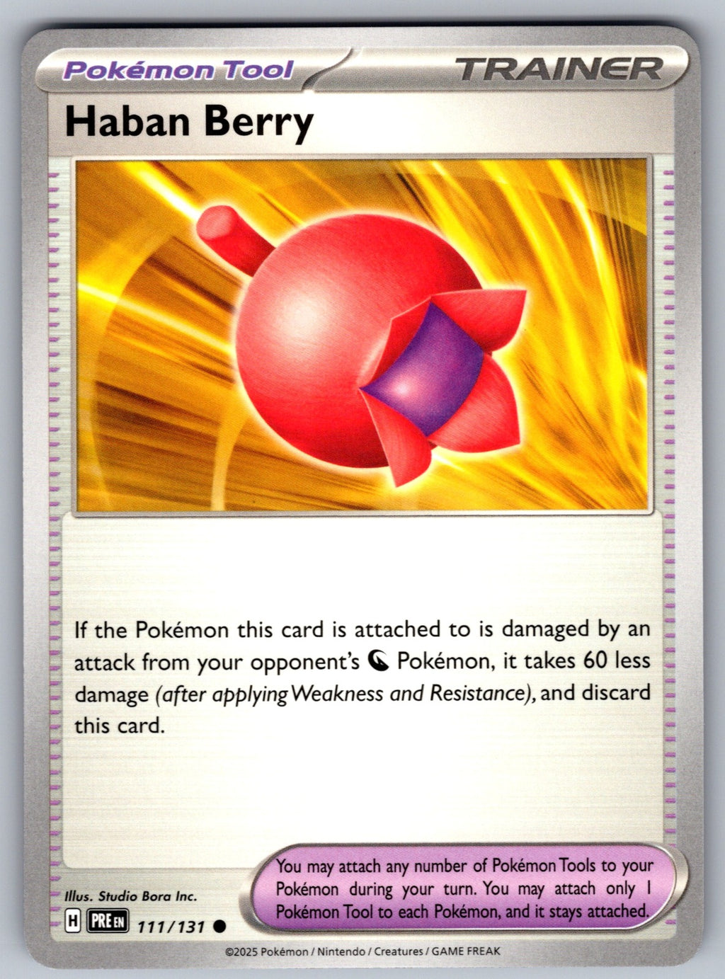 Haban Berry Common SV: Prismatic Evolutions 111/131 NM 2025