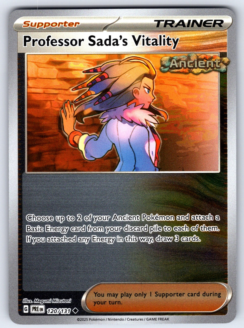Professor Sada's Vitality Reverse Holo Uncommon SV: Prismatic Evolutions 120/131