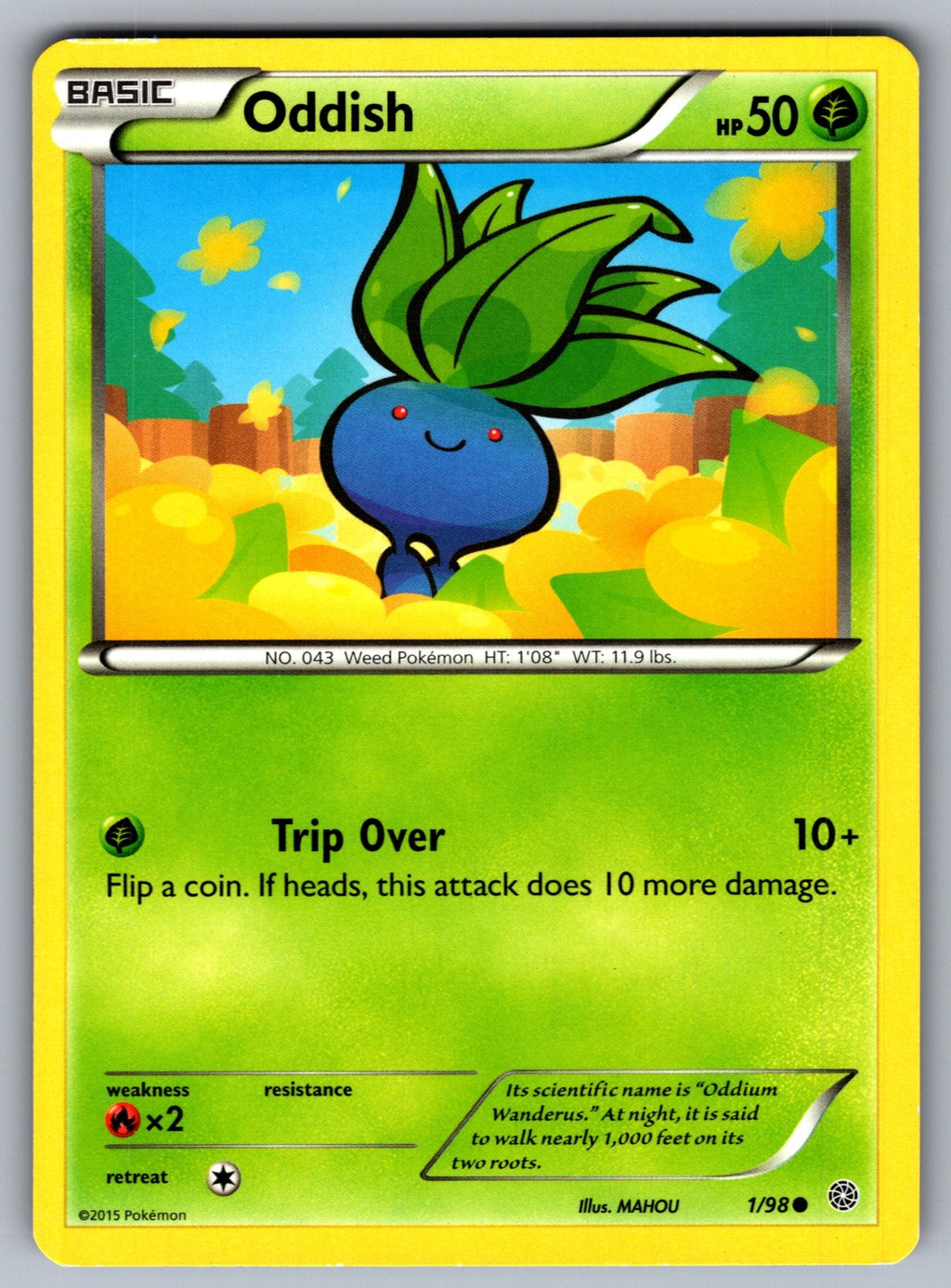 Oddish Common XY - Ancient Origins 1/98 LP 2015