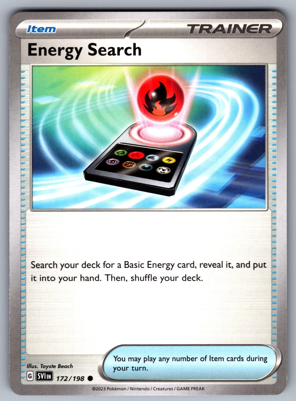Energy Search Common SV01: Scarlet & Violet Base Set 172/198 NM 2023