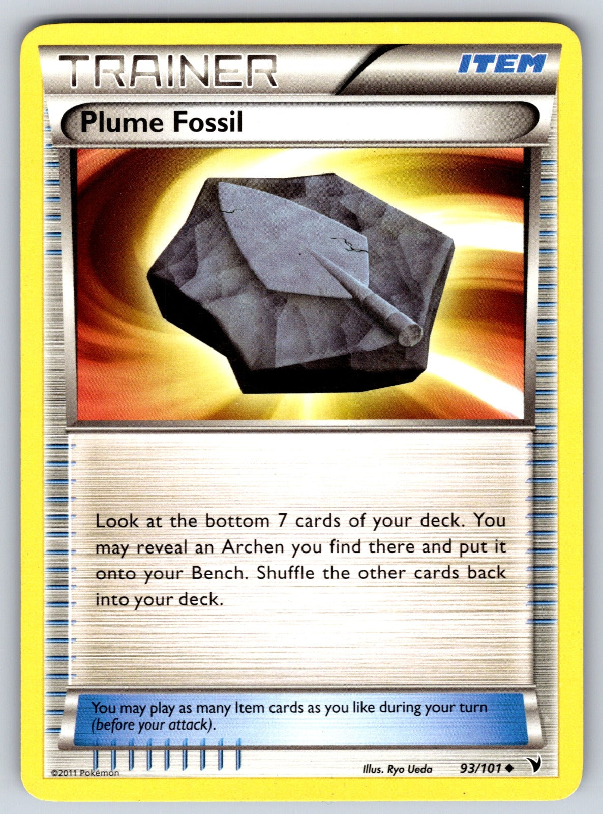 Plume Fossil Uncommon Plasma Blast 82/101 LP 2013