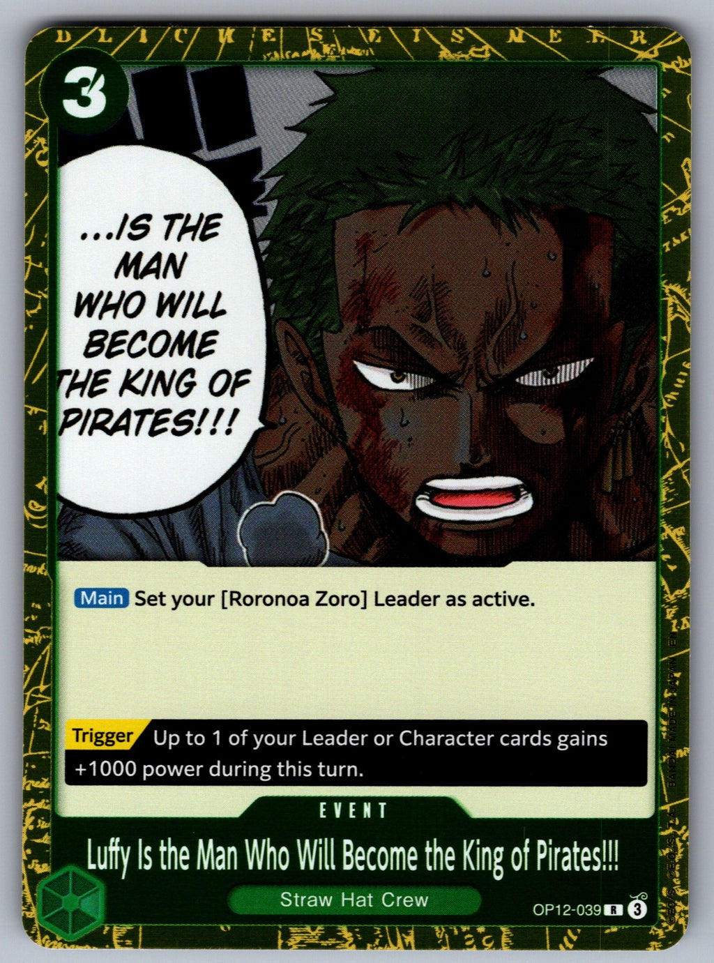Luffy Is the Man Who Will Become the King of Pirates!!! Foil R Legacy of the Mas