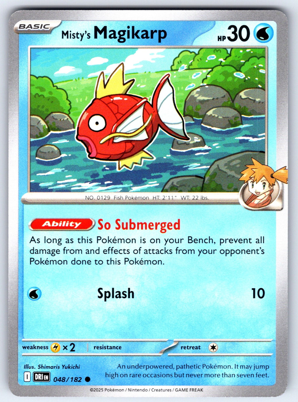 Misty's Magikarp Common SV10: Destined Rivals 048/182 NM 2025