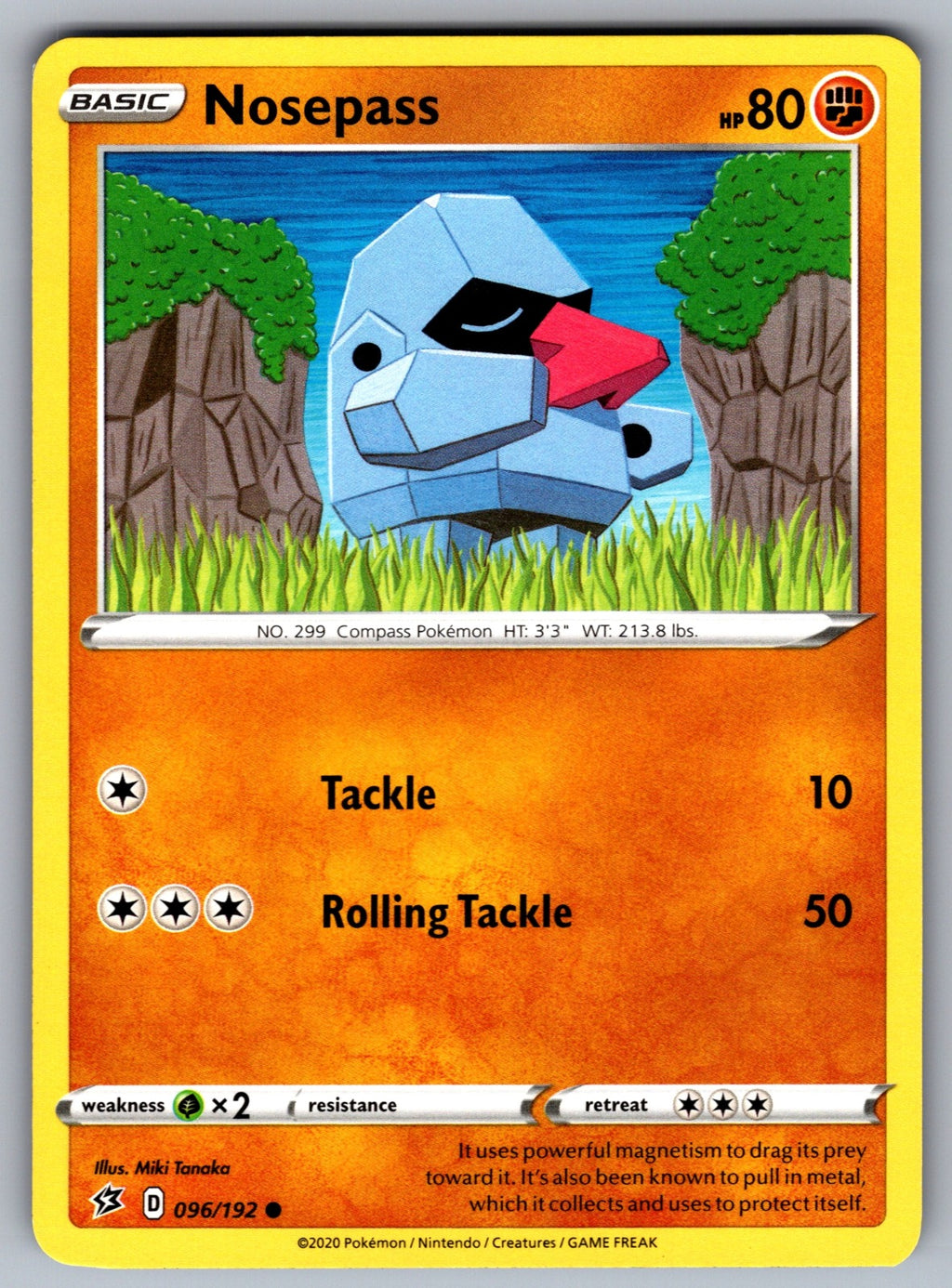 Nosepass Common SWSH02: Rebel Clash 096/192 NM 2020
