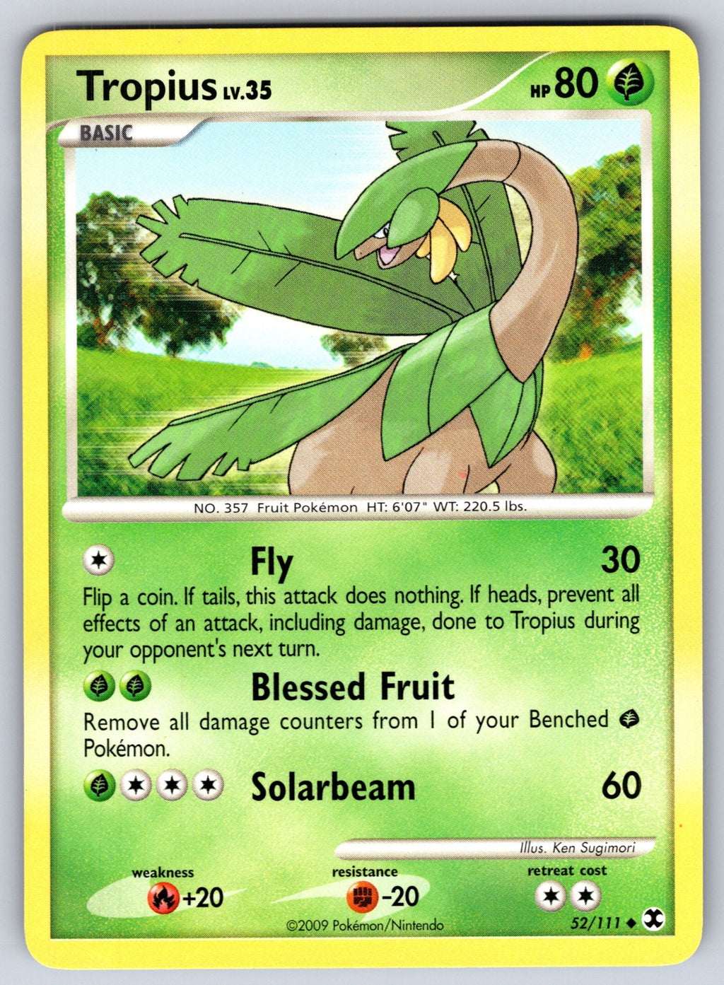 Tropius Uncommon Rising Rivals 52/111 LP 2009