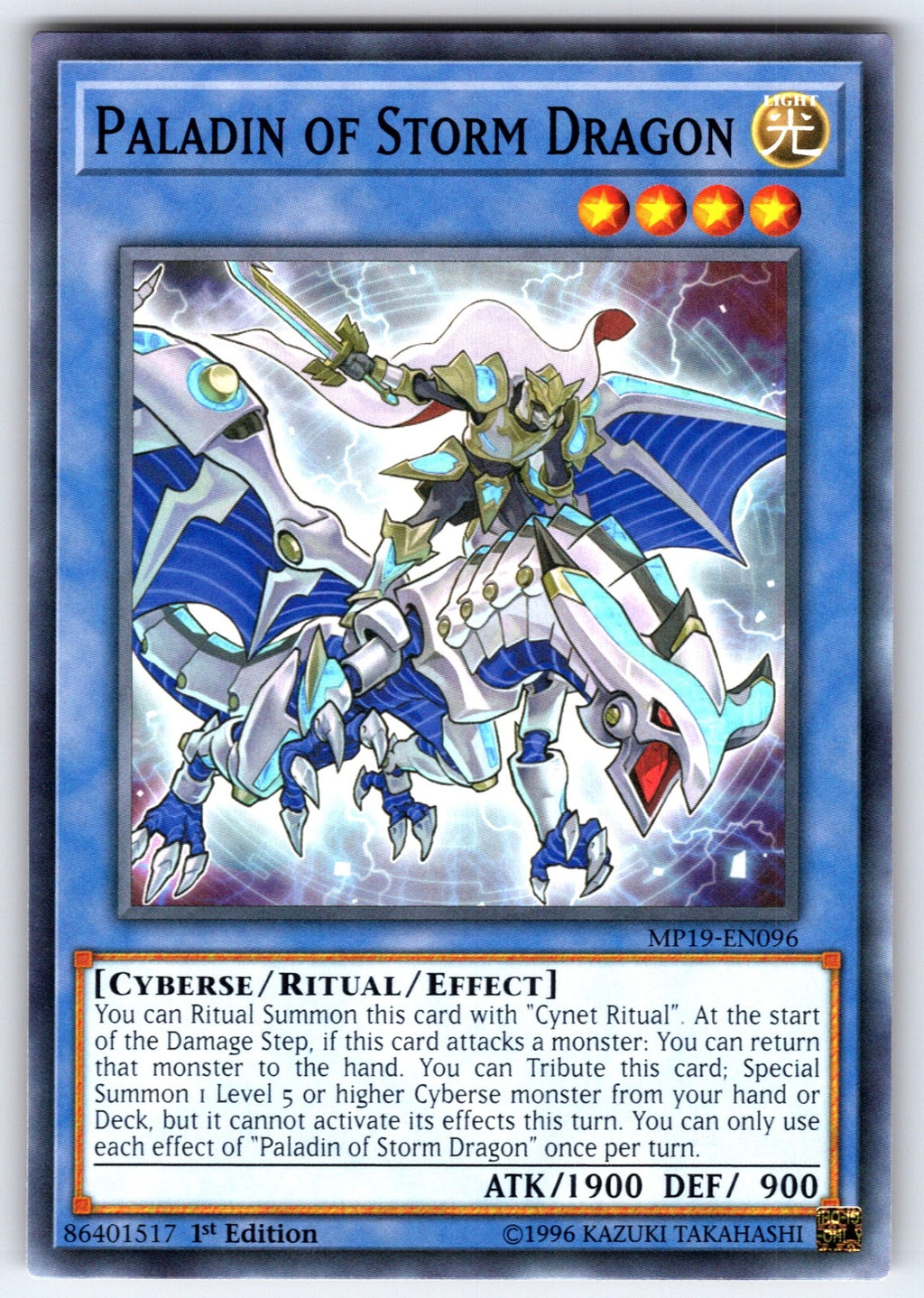 Paladin of Storm Dragon Unlimited Common 2019 Gold Sarcophagus Tin Mega Pack MP1