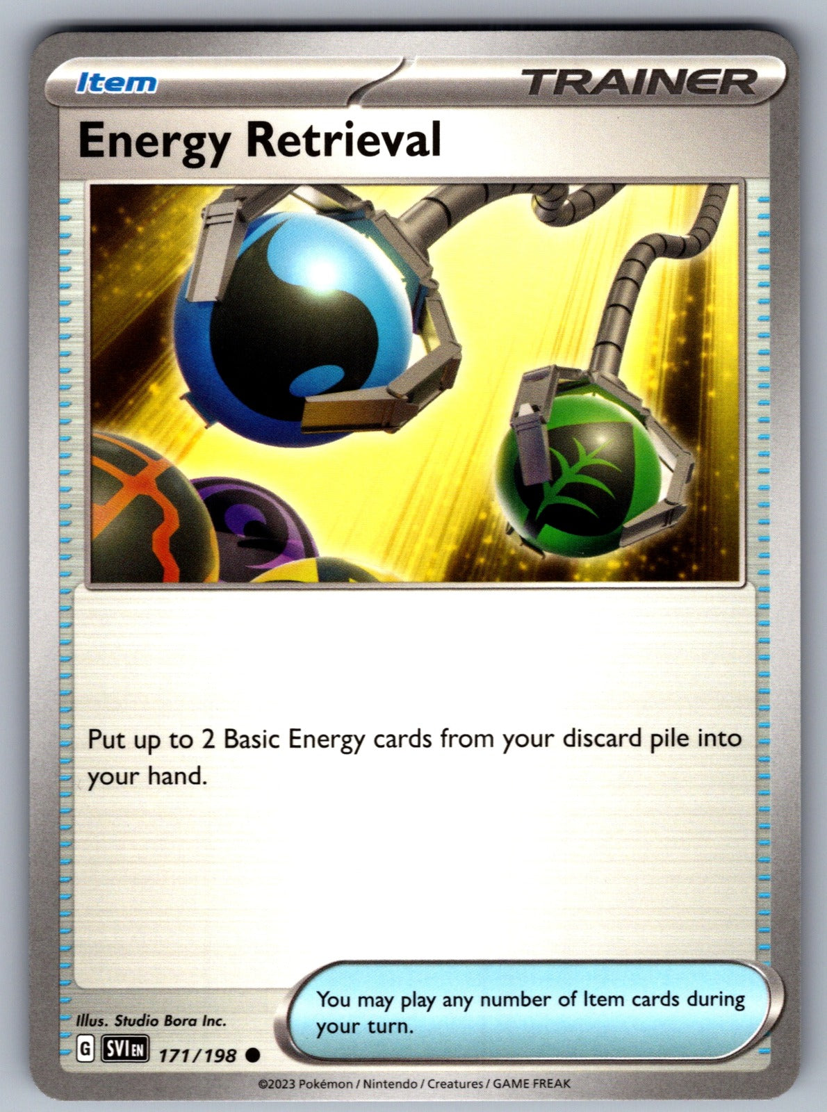 Energy Retrieval Common SV01: Scarlet & Violet Base Set 171/198 NM 2023