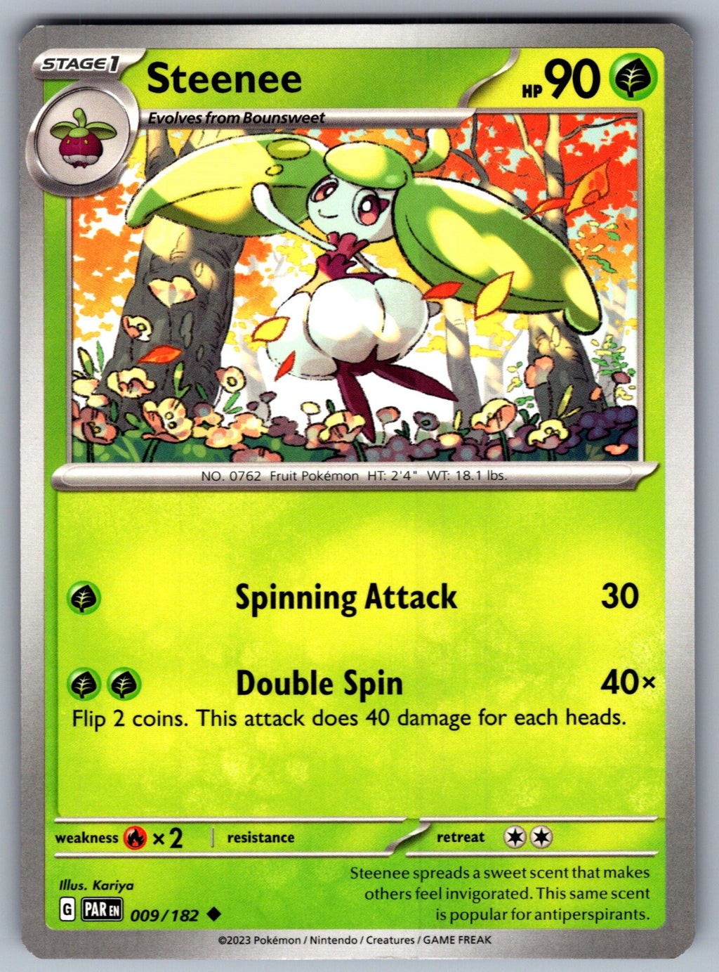 Steenee Uncommon SV04: Paradox Rift 009/182 NM 2023