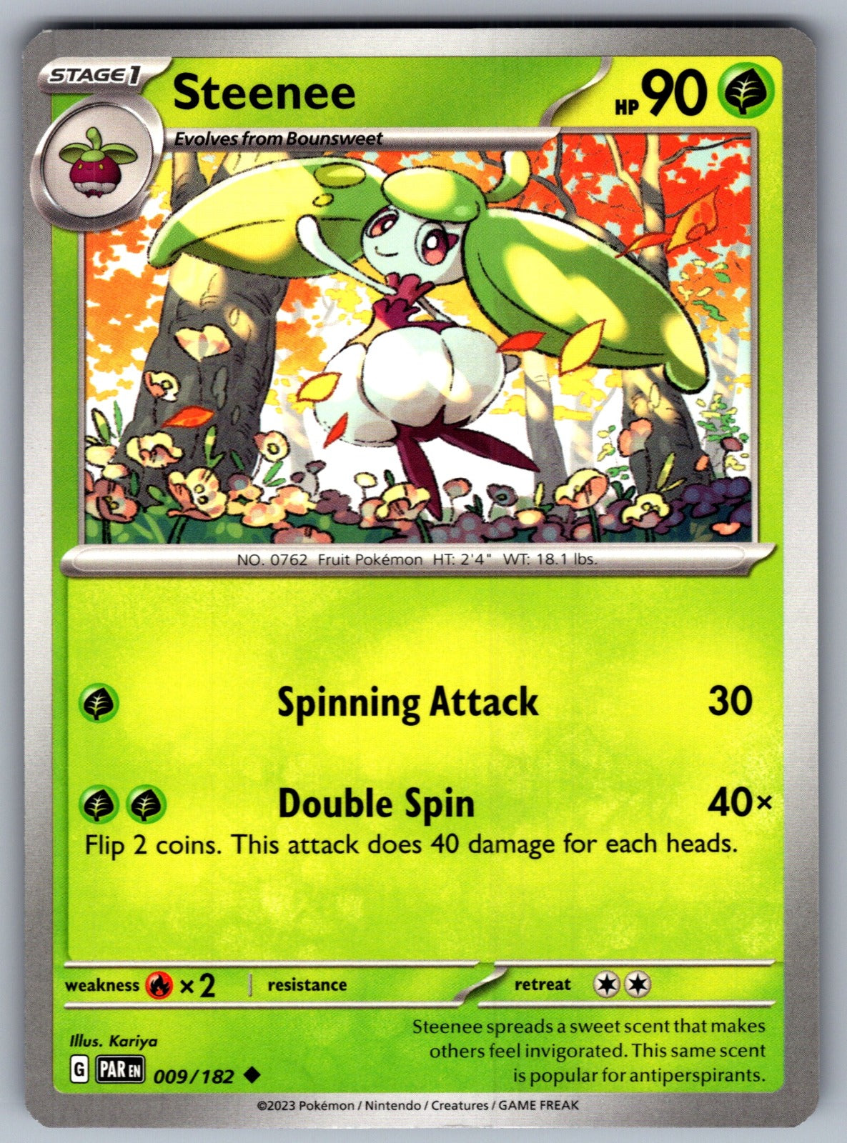 Steenee Uncommon SV04: Paradox Rift 009/182 NM 2023
