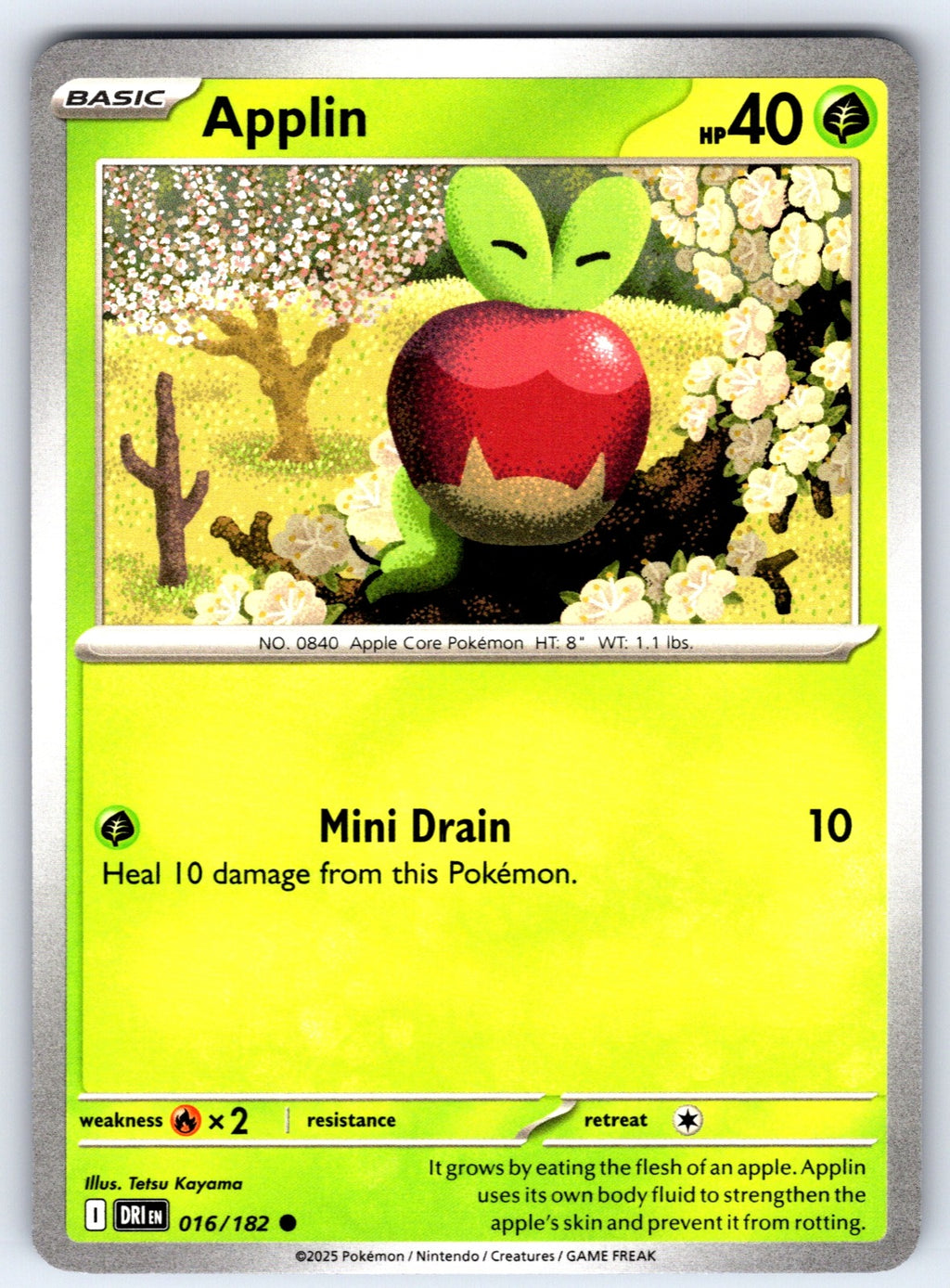 Applin Common SV10: Destined Rivals 016/182 NM 2025