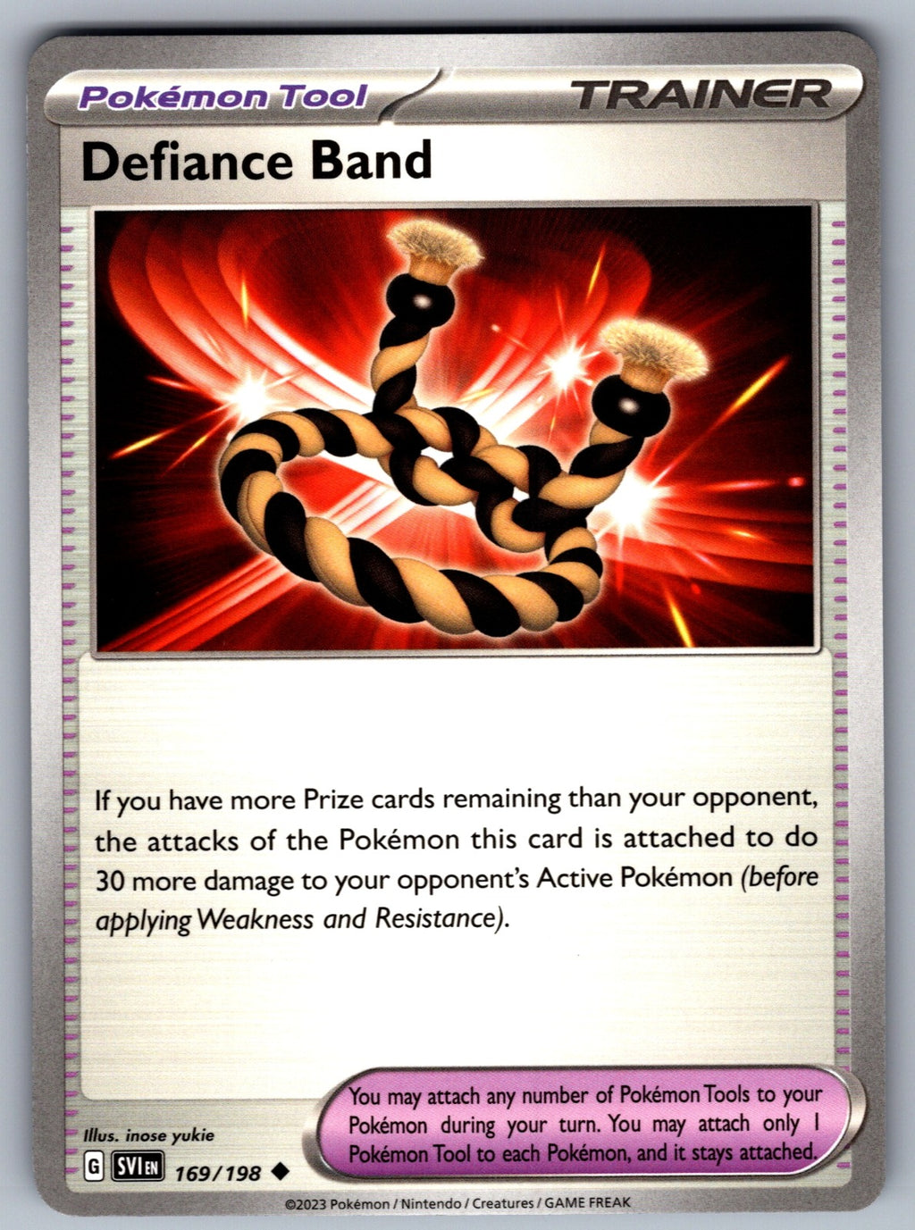 Defiance Band Uncommon SV01: Scarlet & Violet Base Set 169/198 NM 2023