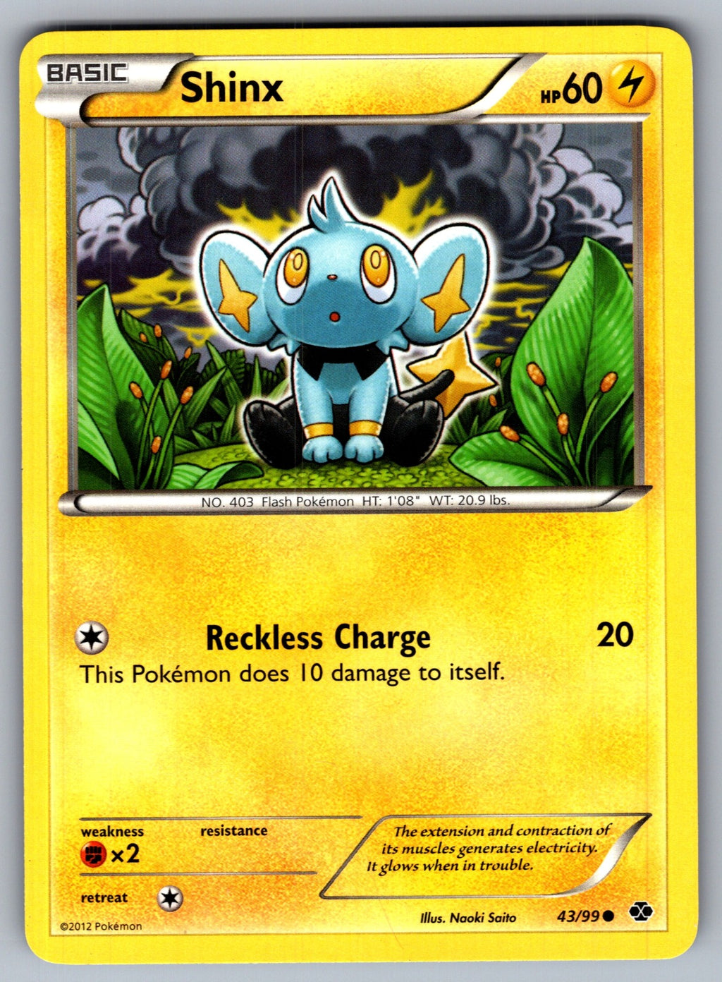 Shinx (43) Common Next Destinies 43/99 LP 2012