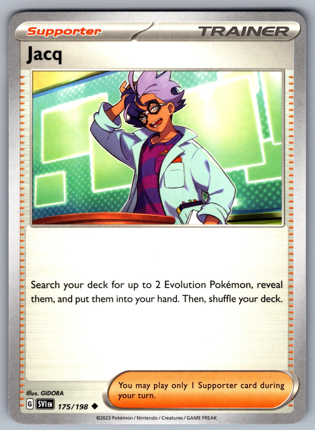 Jacq Uncommon SV01: Scarlet & Violet Base Set 175/198 NM 2023