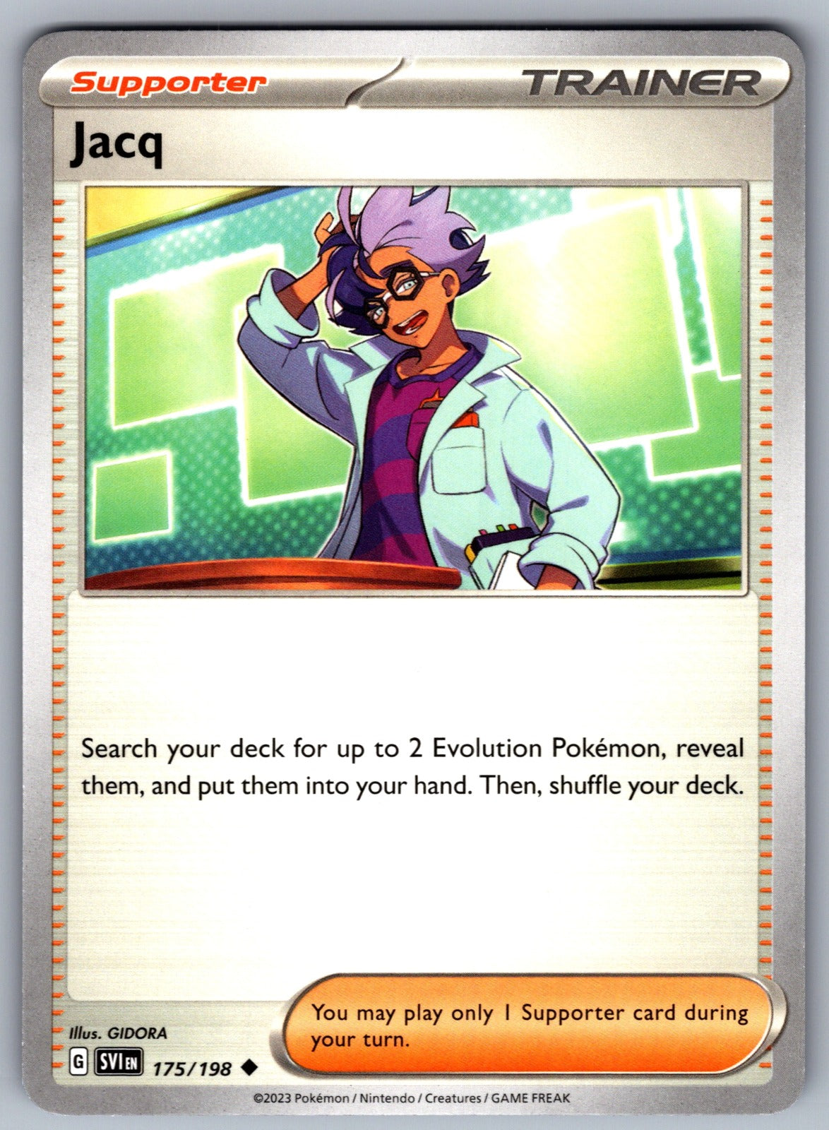 Jacq Uncommon SV01: Scarlet & Violet Base Set 175/198 NM 2023