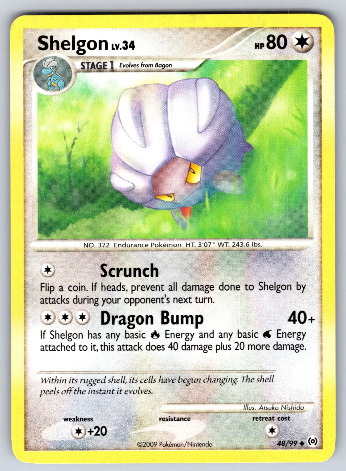 Shelgon Uncommon Arceus 48/99 LP 2009