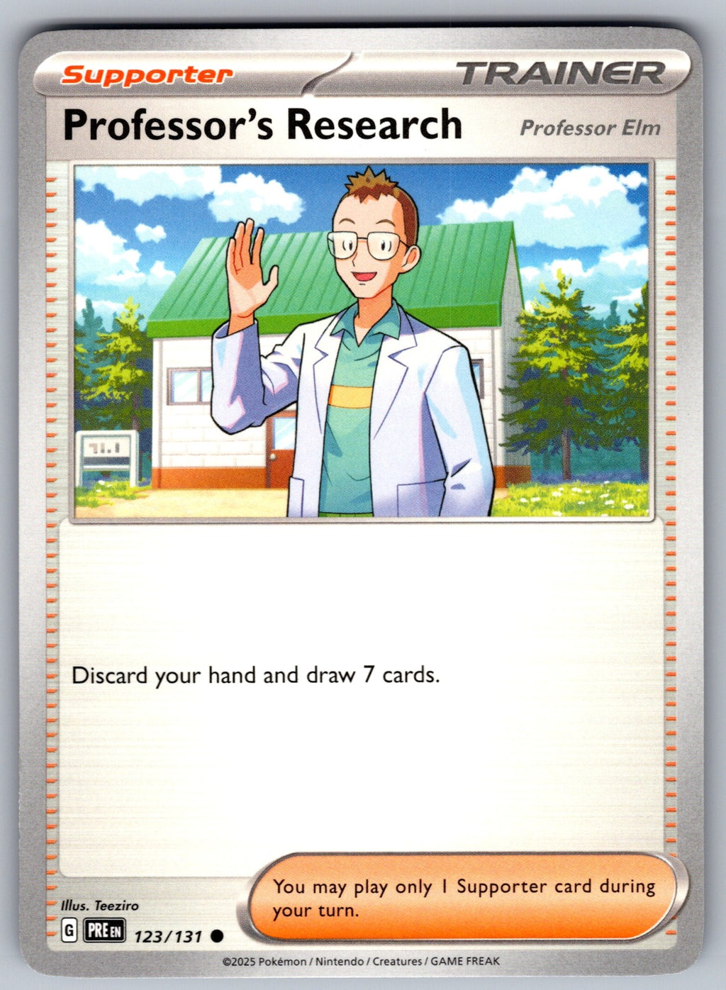 Professor's Research [Professor Elm] Common SV: Prismatic Evolutions 123/131 NM 2025