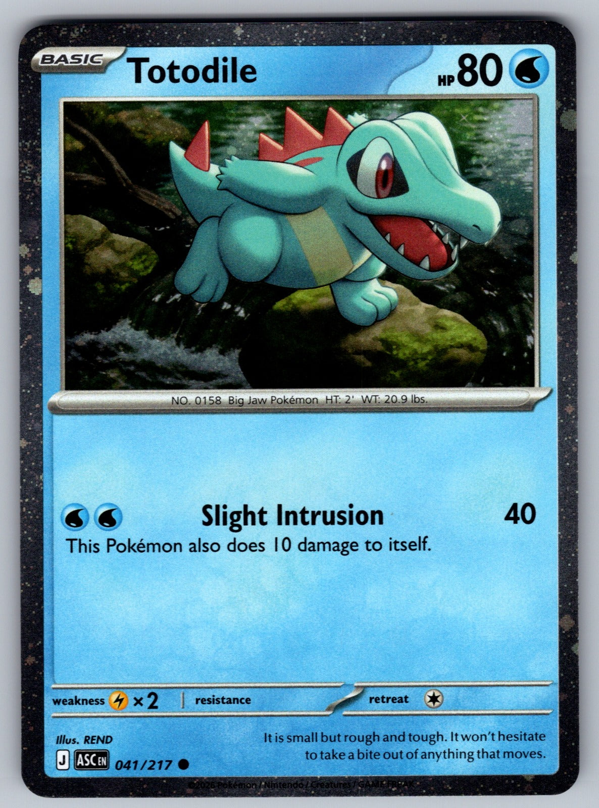 Totodile Common ME: Ascended Heroes 041/217 NM 2026