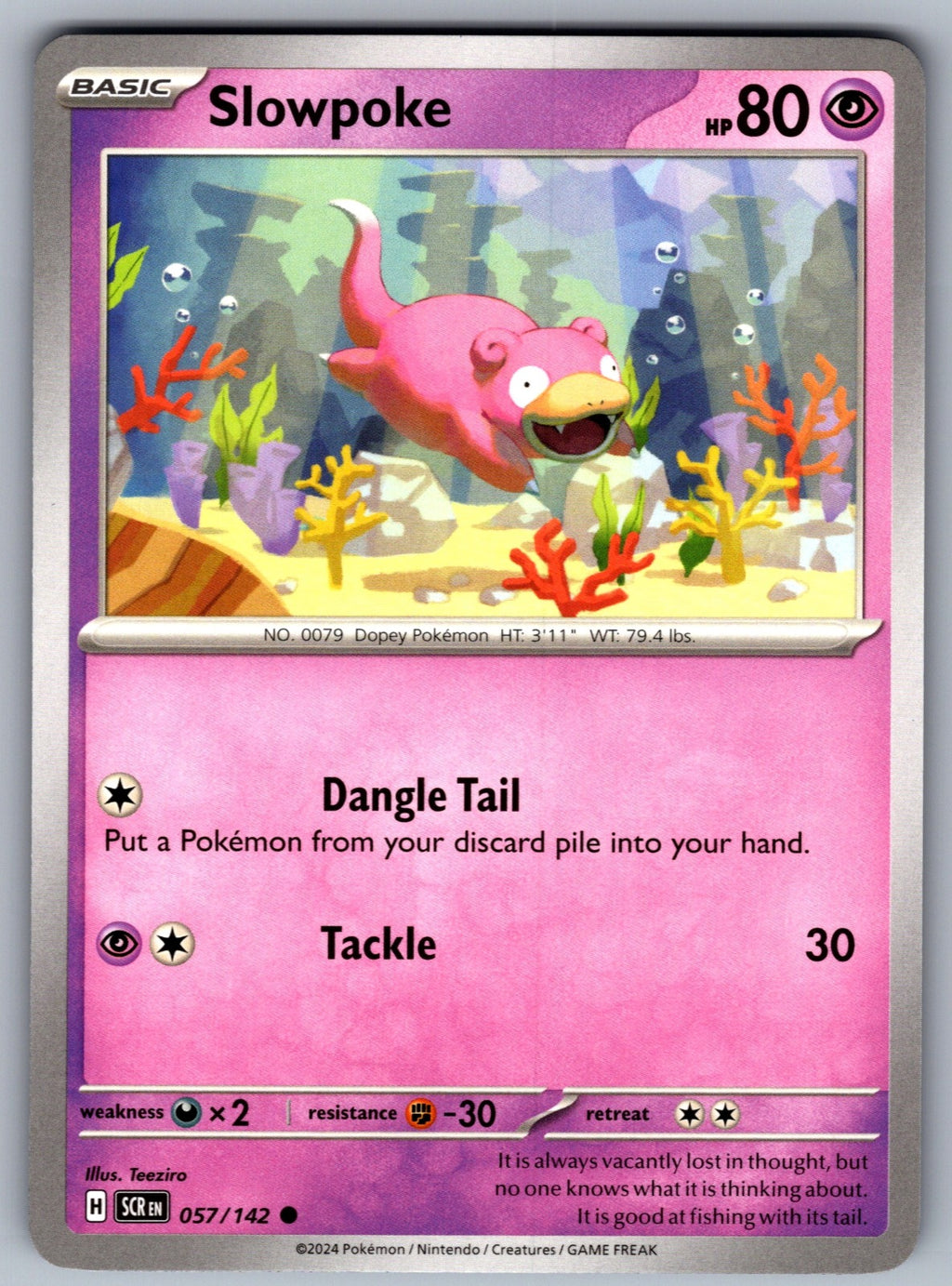 Slowpoke Common SV07: Stellar Crown 057/142 NM 2024