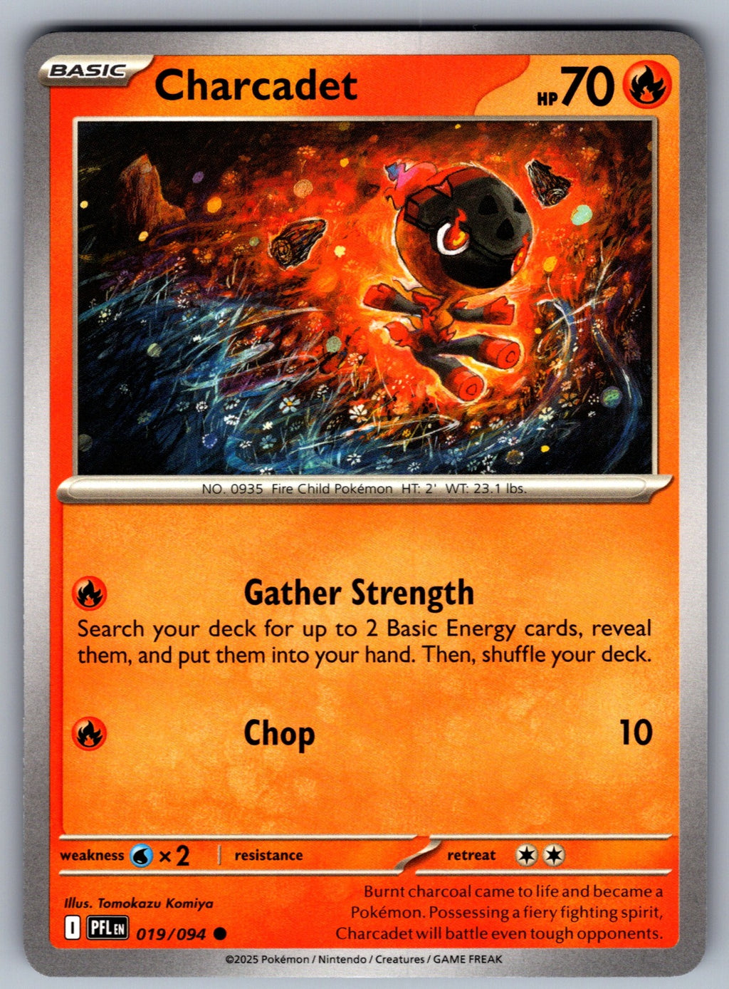 Charcadet Common ME02: Phantasmal Flames 019/094 NM 2025