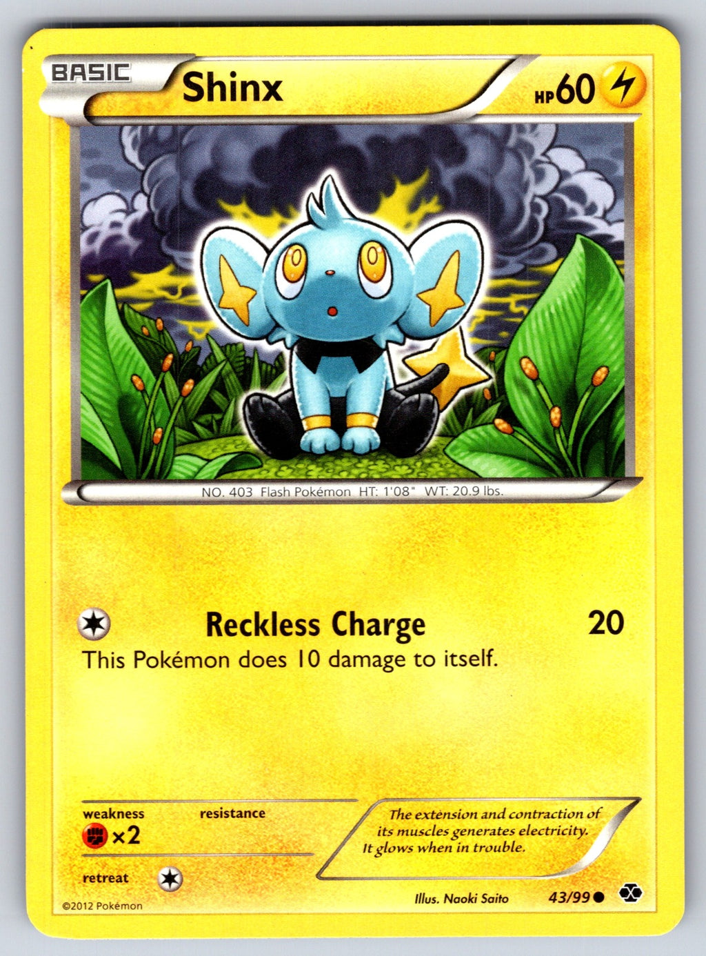 Shinx (43) Common Next Destinies 43/99 LP 2012