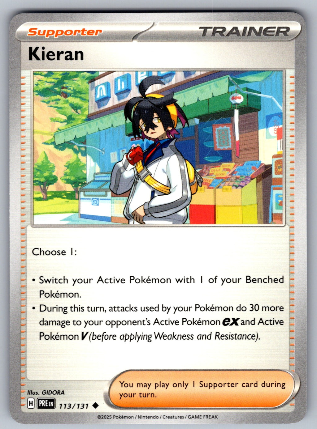 Kieran Uncommon SV: Prismatic Evolutions 113/131 NM 2025