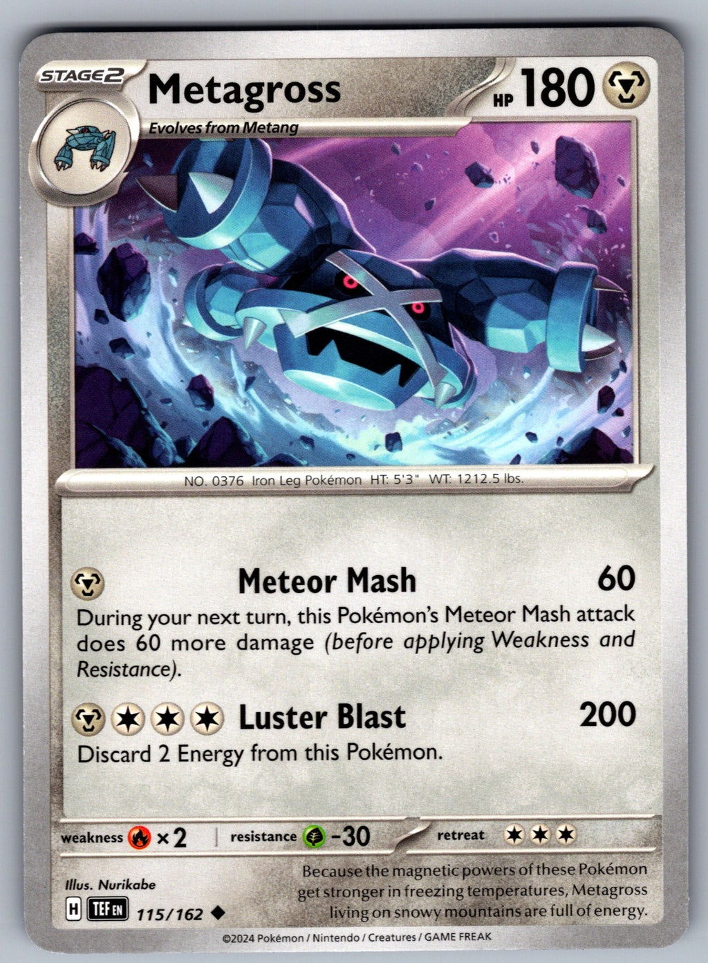 Metagross Uncommon SV05: Temporal Forces 115/162 NM 2024