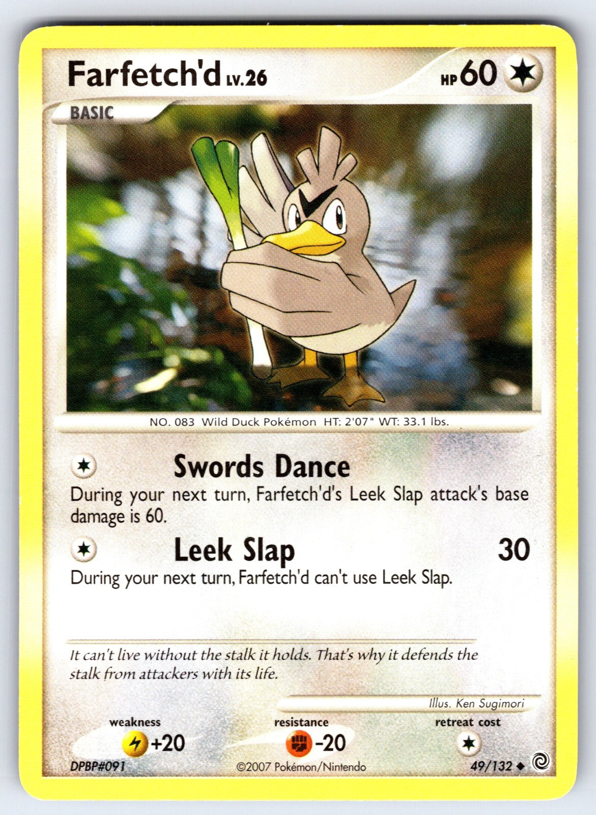 Farfetch'd Uncommon Secret Wonders 49/132 LP 2007