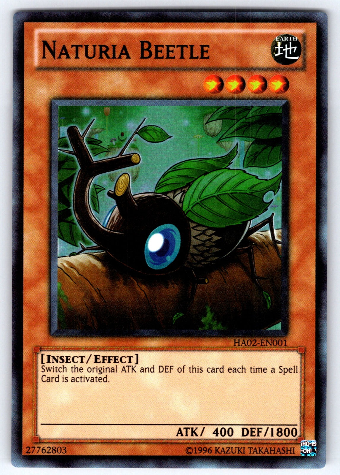 Naturia Beetle Unlimited Super Rare Hidden Arsenal 2 HA02-EN001 NM 2010