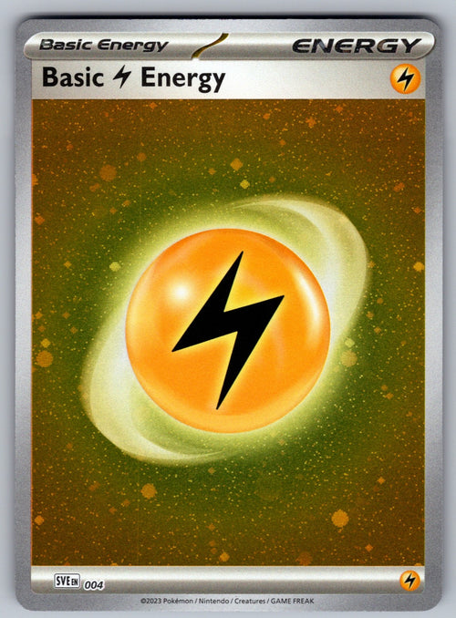 Basic Lightning Energy (Cosmos Holo) Holo Common SVE: Scarlet & Violet Energies 